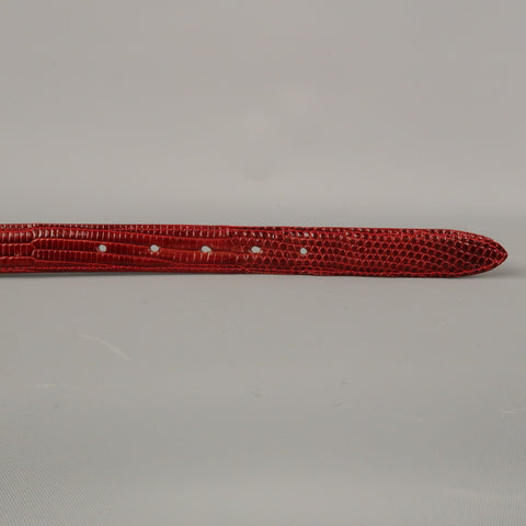 PAT AREIAS Sterling Size 32 Red Belt