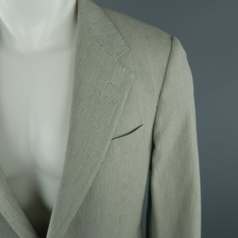 PAUL SMITH Chest Size 36 Gray Pinstripe Cotton Blend Notch Lapel Sport Coat