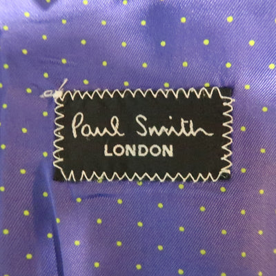 PAUL SMITH 38 Black Pinstripe Wool 34x31 Notch Lapel  Suit