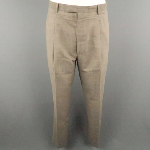 PAUL SMITH Chest Size 40 Brown Solid Rayon Notch Lapel Sport Coat