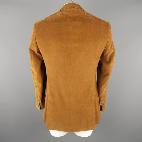 PAUL SMITH 40 Tan Corduroy Notch Lapel Sport Coat