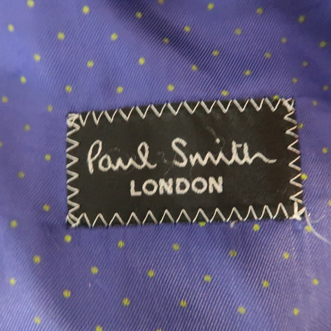 PAUL SMITH Chest Size 42 Charcoal Plaid Wool Notch Lapel 34 32 Suit