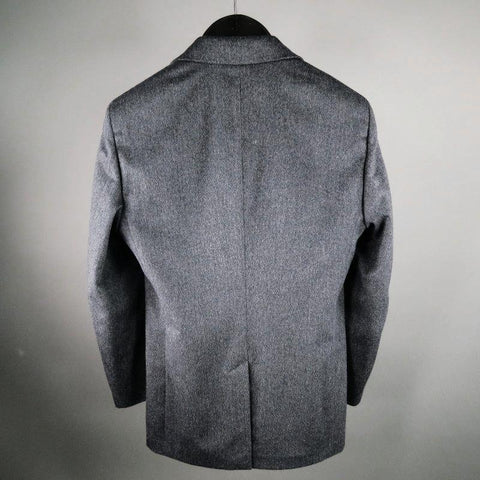 PRADA 40 Regular Charcoal Solid Camel Hair Sport Coat