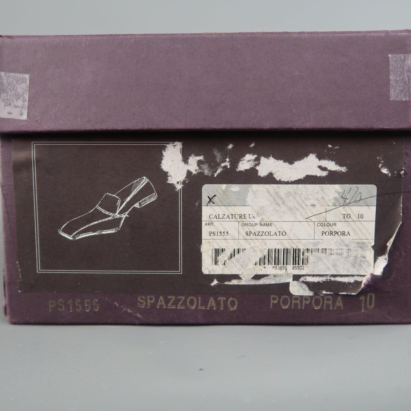 PRADA Size 11 Burgundy Solid Leather Square Toe Buckle Slip On Loafers