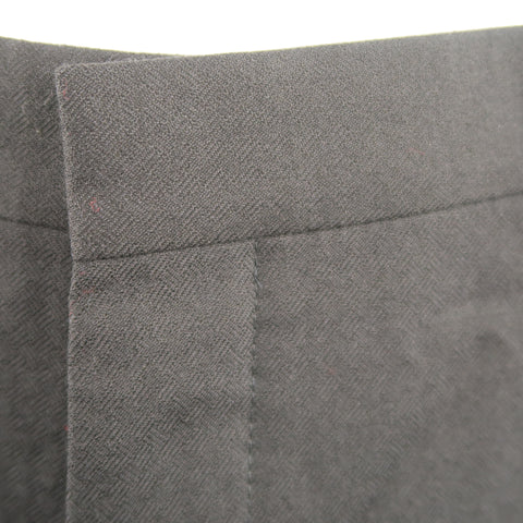 PRADA Size 38 x 28 Navy Checkered Wool Dress Pants