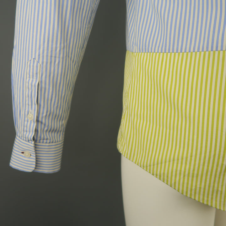 PS by PAUL SMITH Size S Blue & White Stripe Cotton Long Sleeve Shirt
