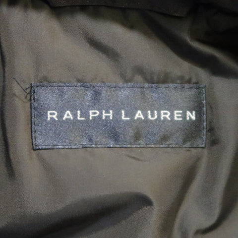 RALPH LAUREN Black Label XL Brown Solid Polyester Jacket