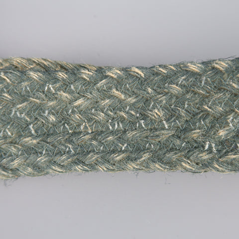 RALPH LAUREN Green M Braided Rope Double Engraved Hoop Belt