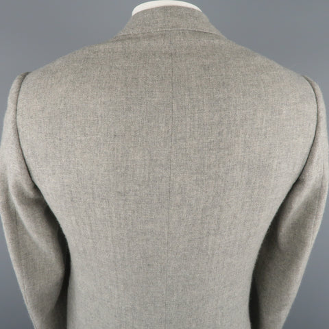 RALPH LAUREN Purple Label US 40 Light Gray Heather Cashmere Blazer Sport Coat