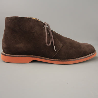 RALPH LAUREN Size 11 Brown Solid Suede Lace Up Boots