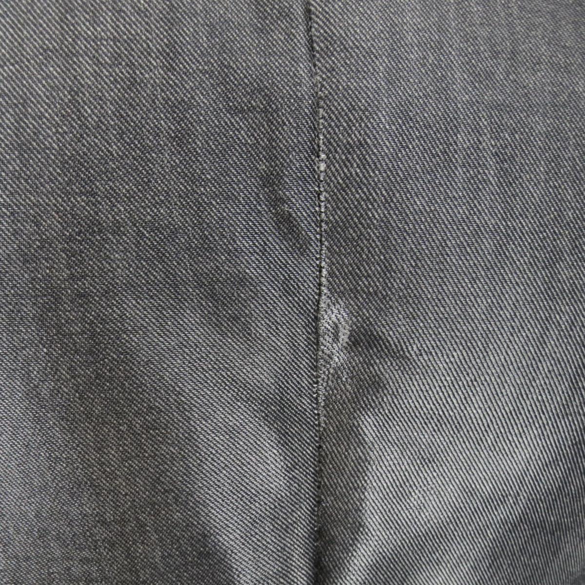 RALPH LAUREN Size 4 Metallic Grey Wool Blend Denim Pencil Skirt