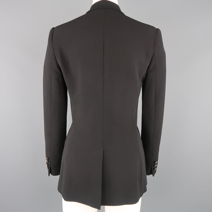RALPH LAUREN Size 6 Black Equestrian Sport Coat Jacket
