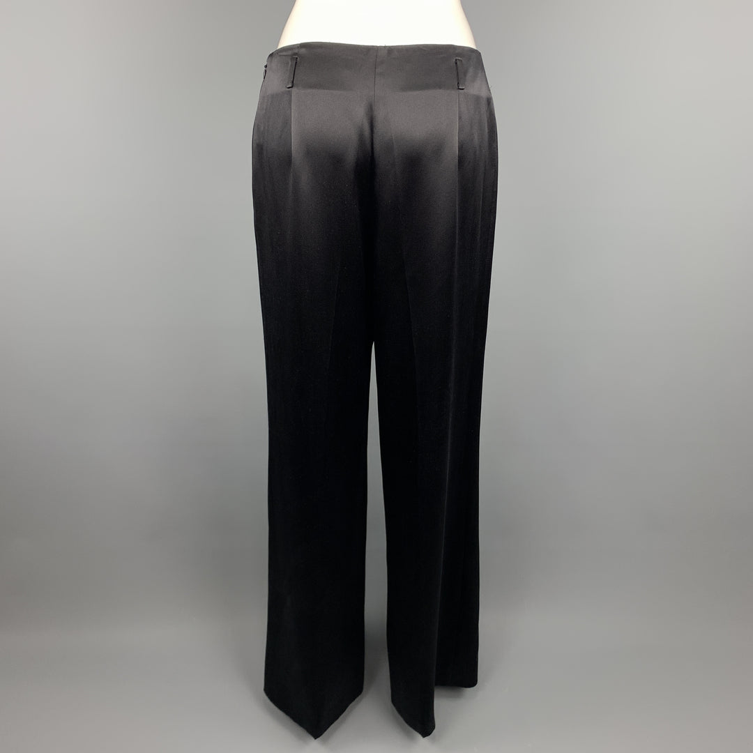 RALPH LAUREN Size 8 Black Silk  Dress Pants