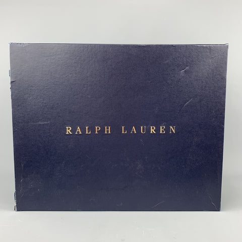 RALPH LAUREN Talla 8 Botas sin cordones de cuero antiguo marrón