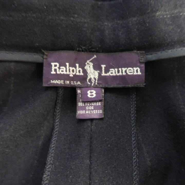 RALPH LAUREN Size 8 Navy Wool  Dress Short Pants