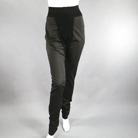 RICK OWENS F/W 09 Size M Black Cotton Panel Leggings
