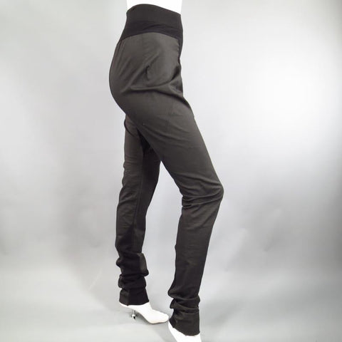 RICK OWENS F/W 09 Size M Black Cotton Panel Leggings