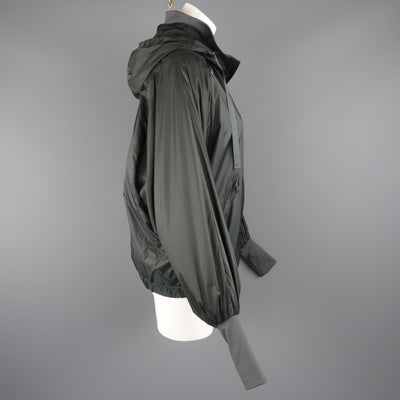 RLX by RALPH LAUREN Size S Gray Nylon Hooded Batwing Sleeve Jacket