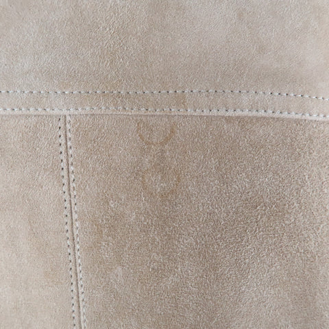 S.W.O.R.D 40 Tan Suede Buttoned Bomber Style  Jacket