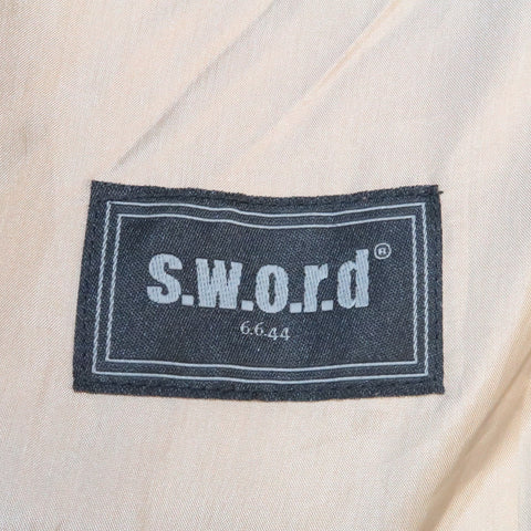 S.W.O.R.D 40 Tan Suede Buttoned Bomber Style  Jacket