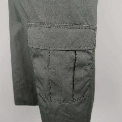 SACAI LUCK Size M Black Lace Wrap Military Skirt Dress