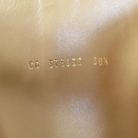 SAINT LAURENT Taille 8,5 Bottes hautes à franges en daim beige 