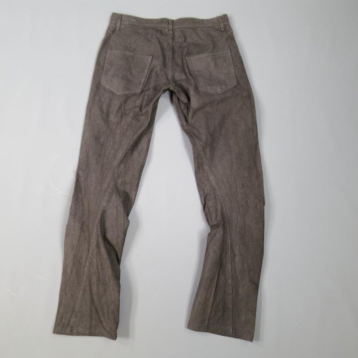 SHELLAC Size 32 Charcoal Dyed Denim Jeans