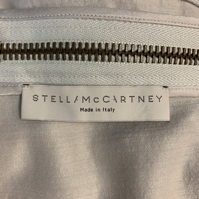 STELLA McCARTNEY Size 6 Grey Silk Blouse