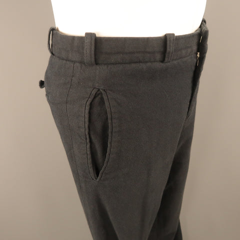 STEPHAN SCHNEIDER Size 30 Navy Cotton Canvas Zip Fly Casual Pants
