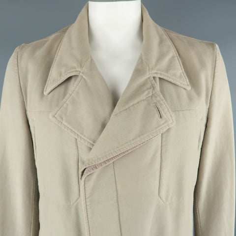 STEPHAN SCHNEIDER XL Khaki Cotton Hidden Buttons Peacoat