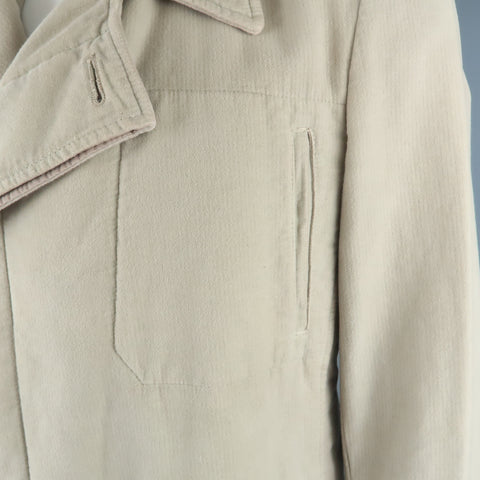 STEPHAN SCHNEIDER XL Khaki Cotton Hidden Buttons Peacoat