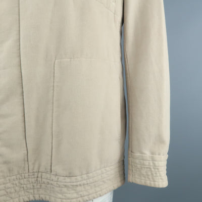 STEPHAN SCHNEIDER XL Khaki Cotton Hidden Buttons Peacoat