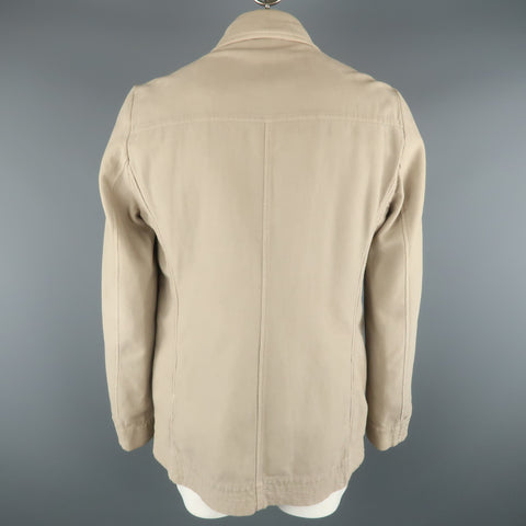 STEPHAN SCHNEIDER XL Khaki Cotton Hidden Buttons Peacoat