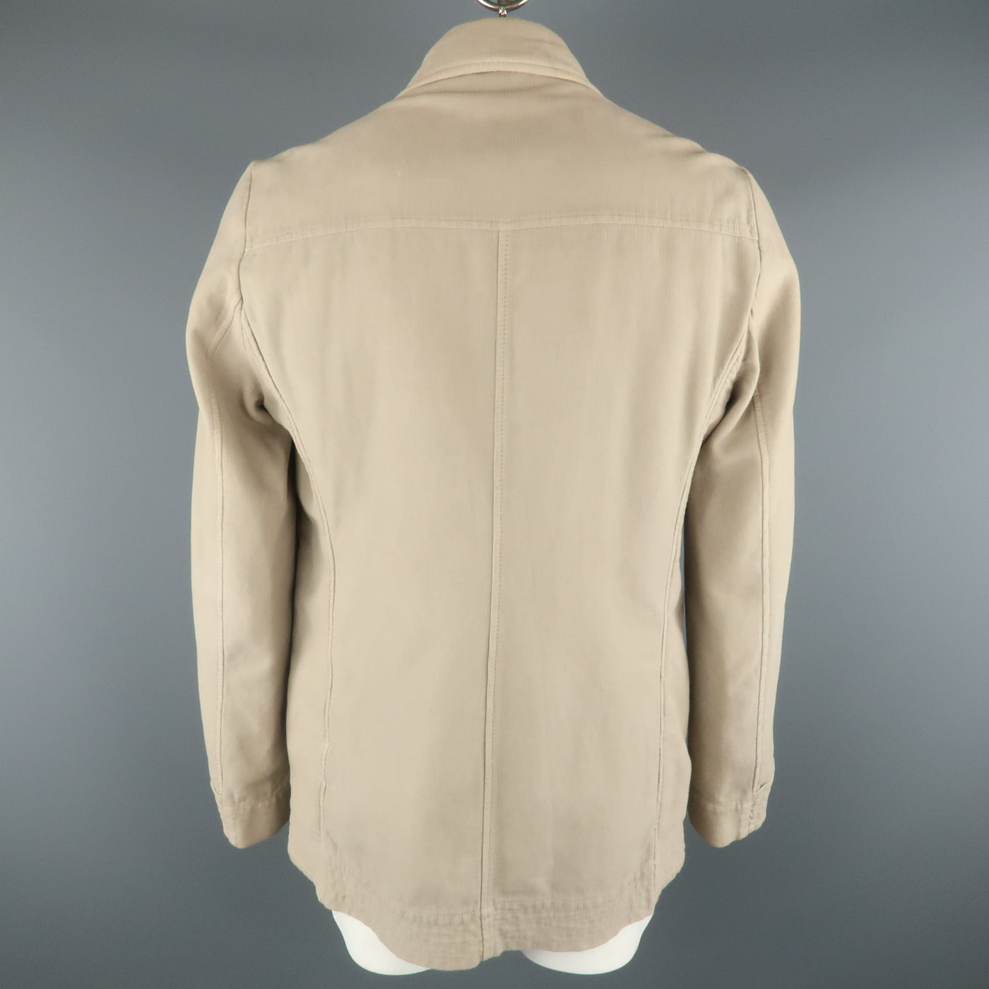 STEPHAN SCHNEIDER XL Khaki Cotton Hidden Buttons Peacoat