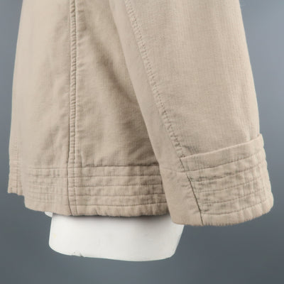STEPHAN SCHNEIDER XL Khaki Cotton Hidden Buttons Peacoat