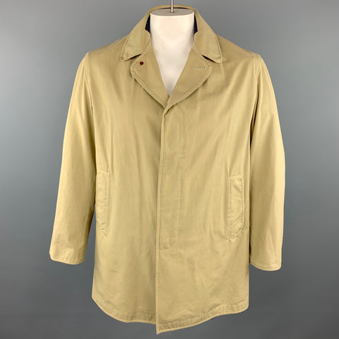 STEVEN ALAN M Khaki Cotton Hidden Buttons Coat
