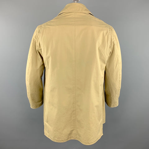 STEVEN ALAN M Khaki Cotton Hidden Buttons Coat