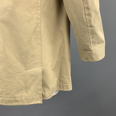 STEVEN ALAN M Khaki Cotton Hidden Buttons Coat