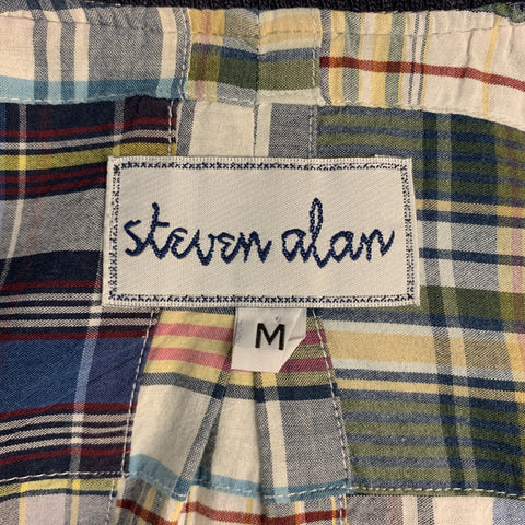 STEVEN ALAN M Khaki Cotton Hidden Buttons Coat