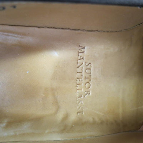SUTOR MANTELLASSI Size 8 Brown Suede Penny Loafers