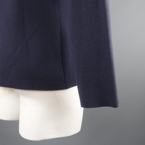 SVEVO PARMA 42 Navy Wool Three Button Resort Jacket