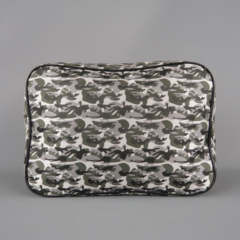THE SUIT COMPANY Grey & Olive Nylon Toiletry Bag