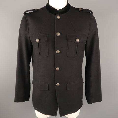 THEORY L Black Wool / Camel  Jacket