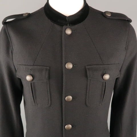 THEORY L Black Wool / Camel  Jacket