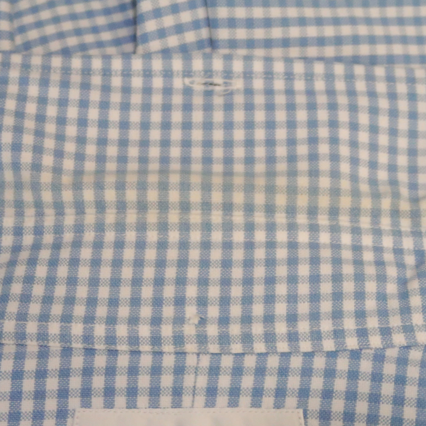 THOM BROWNE Size S Blue & White Checkered Cotton Button Down Long Sleeve Shirt