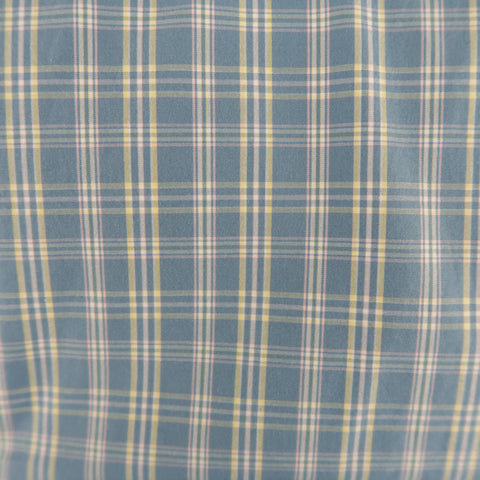 THOM BROWNE Size S Blue Plaid Cotton Button Down Long Sleeve Shirt