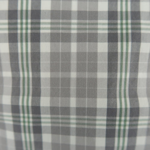 THOM BROWNE Size S Grey Plaid Cotton Button Down Long Sleeve Shirt