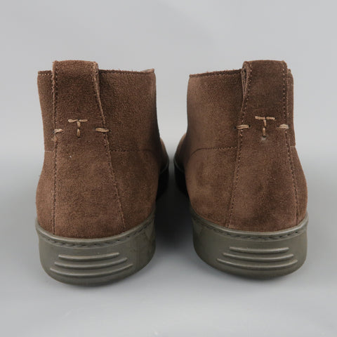 TOM FORD Size 11 Brown Suede Rubber Sole Chukka Boots