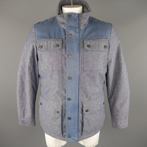 TOMMY HILFIGER M Blue Cotton / Linen Jacket