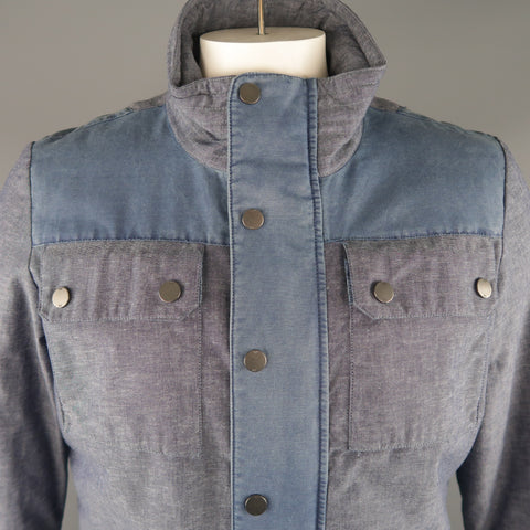 TOMMY HILFIGER M Blue Cotton / Linen Jacket